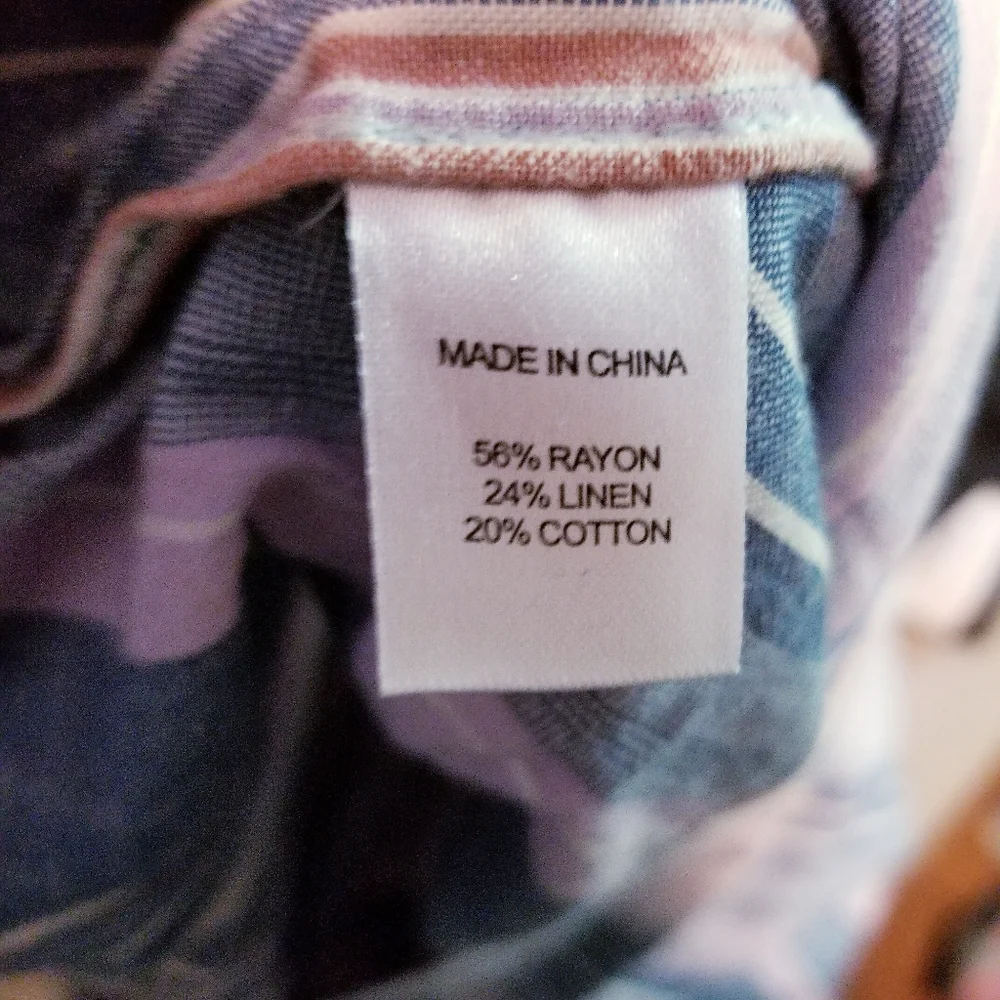 Drew linen blend stripes beachy pants_5